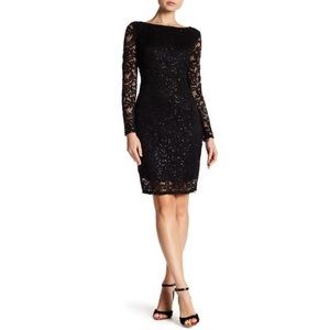 NWOT Marina Sequin Lace Dress